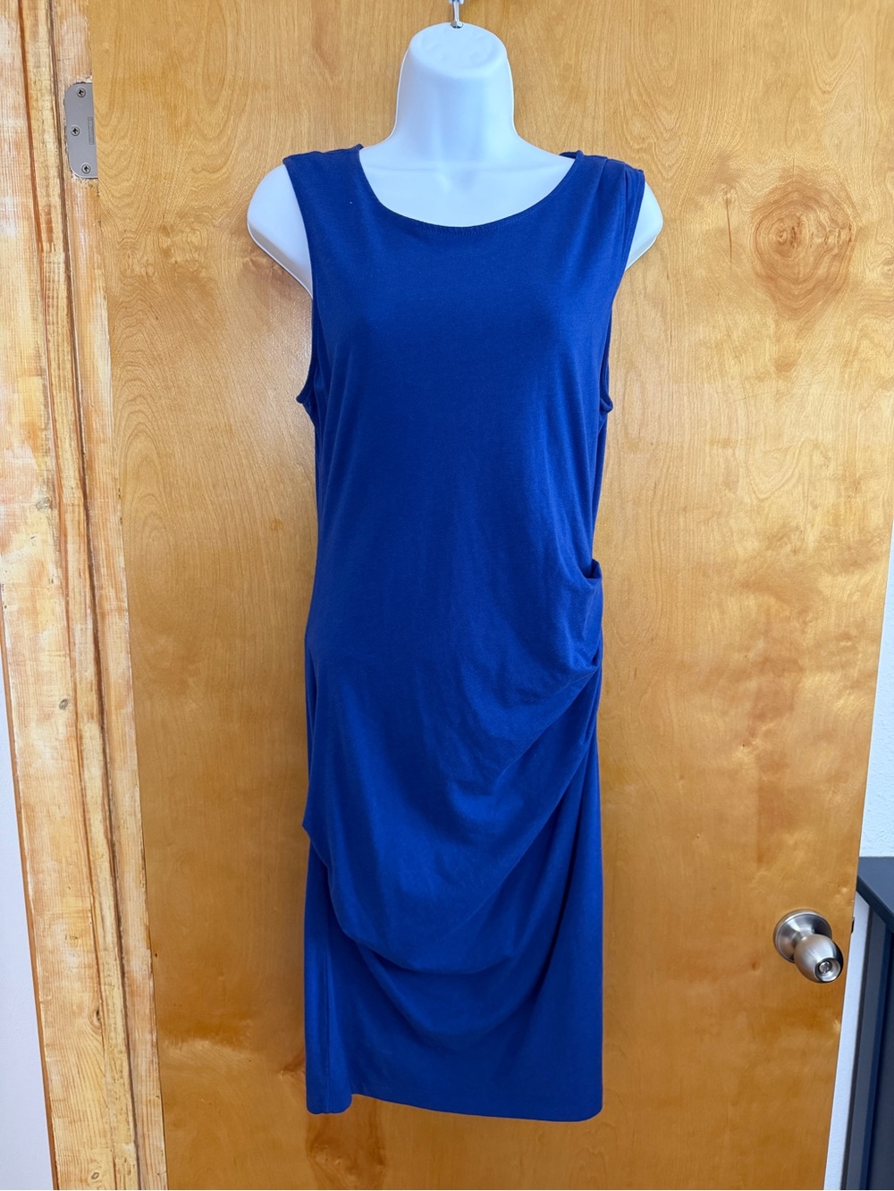 NWT Michael Stars Sleeveless Ruched Midi Tee Dress